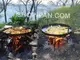 Сковорода-гриль из бороны 50 см с удобными ручками и крышкой