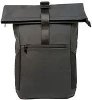 Прорезиненный молодежный рюкзак 18L Live in style Rolltop-Rucksack черный