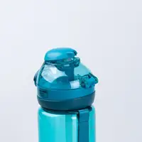 УЦІНКА Пляшка для води з трубочкою 720 мл спортивна фляга прозора для напоїв з дозатором