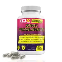 Витамины и минералы 10XNutrition Zinc Picolinate, 60 вегакапсул