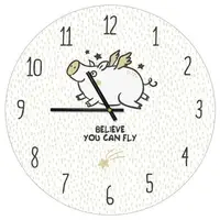 Часы настенные круглые Believe you can fly 36 см (CHR_P_PIG005)