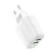 Адаптер сетевой HOCO Yizhan Dual Port N12 |2USB, 3A,QC3.0, 18W|