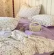 Постельное белье евро с летним одеялом и с рюшами из мако-сатина Mency Print 11 21241