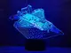 Сменная пластина для 3D светильников "Самолет 6" 3DTOYSLAMP