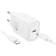 Адаптер сетевой HOCO Gentle single port charger N60 (Type-C to Type-C Set) |1Type-C, 20W/3A, PD/QC|