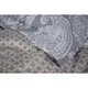 Постельное белье сатин Lotus Home - Shirin серый евро