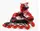 Роликові ковзани 338-S Best Roller колеса PU що світяться. Red (розмір 29-33) (173863)