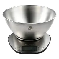 Ваги кухонні MasterPro Foodies collection BGMP-5651 5 кг сріблясті
