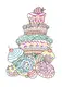 Водная раскраска YES Yummy cupcakes 742845 8 картинок