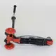 Самокат детский пластмассовый с алюминиевой трубкой руля + 4 колеса Black/Red (74310)