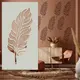 Трафарет толстый 5 мм для штукатурки, Перо декоративный многоразовый полипропилен (600х320)