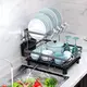 Стеллаж для сушки посуды.Многофункциональная двухъярусная подставка для посуды и столовых принадлежностей