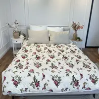 Одеяло полуторное стеганое зимнее из овечьей шерсти Leri Max 21487 145х210 см