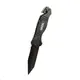 Нож складной MASTERTOOL "ELMAX". 207х37х16 мм, черное нержавеющее лезвие. Black (79-0124)