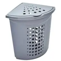 Корзина для белья угловая Stenson 122051-grey 45 л серая