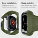 Чехол и ремешок Spigen Liquid Air Pro для Apple Watch 8 / 7 (45mm), Moss Green (ACS04408)