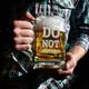 Кружка для пива "Please do not disturb" с ручкой, английский, Крафтовая коробка