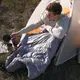 Спальник с натуральным пухом Naturehike CW400 NH18C400-D, р-р L, желто-серый