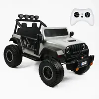 Детская машина электрическая Jeep Wrangler Rubicon RC-79/80 моторы 4*45W аккумулятор 24V7Ah пульт. Grey and Black (191586)