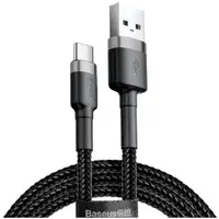 Кабель USB Baseus Type-С СATKLF-С-T-Grey-BlaСk 1 м серый с черным