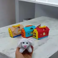 Мягкая игрушка "Собачка с переноской" (розовая)