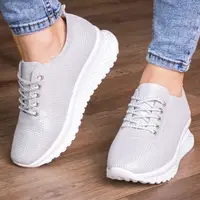Кроссовки женские Fashion Eaton 2864 36 размер 23,5 см Серебристый