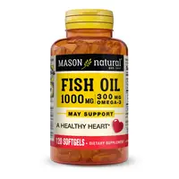 Жирные кислоты Mason Natural Fish Oil 1000 mg Omega 300 mg, 120 капсул