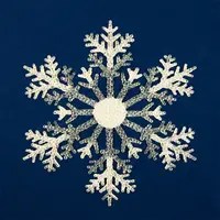Украшение Снежинка Хрустальная 26х26см