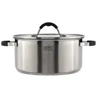 Каструля з кришкою Gipfel Metropole GP-1735 5.2 л 24 см срібляста