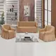Чехол на диван и два кресла с юбкой Бежевый Home Collection Evibu Турция 50020