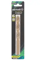 Свердло для металу WERTVOLL, HSS, 13.0х151 мм, COBALT DIN 338. Gold (DR-5130)