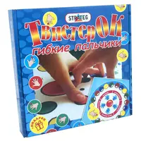 Развлекательна игра твистер  Strateg Твистер Ок гибкие пальчики на русском языке (730)