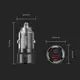 Зарядное устройство автомобильное в прикуриватель Toocki 75W (1 Type-C 45w + 1 USB 30w), Black Transparent