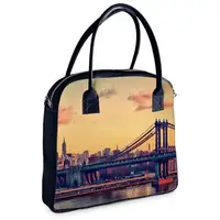 Сумка с принтом Oxford Бруклинский мост 32x30x9 см