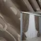 Комплект (2шт. 1,5х2,7м.) готовых жаккардовых штор. Цвет какао. Код 1526ш 33-0404