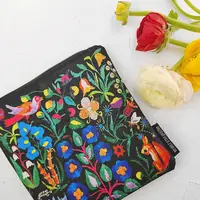 Косметичка квадратная Basic Ukrainian motive 16x16 см (KB_21M001_BL)