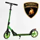 Двухколесный самокат "Lamborghini" колеса PU, 1 амортизатор. Green (115956)