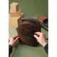 Кожаный женский мини-рюкзак Kylie Темно-коричневая замша