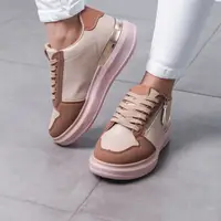Кроссовки женские Fashion Highness 3513 36 размер 23 см Бежевый