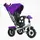 Детский велосипед Best Trike, поворотное сиденье, складной руль, фара музыкальная с USB, Bluetooth. Violet (150257)