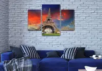 Модульні триптих картини, на ПВХ тканини, 80х120 см, (55x35-2/80x45)