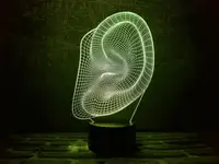 Сменная пластина для 3D ночника "Ухо" 3DTOYSLAMP
