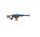 Автомат Turbo, 12 мягких шаров, магазин. Blue and orange (153024)