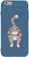Чехол-накладка TOTO Matt TPU 2mm Print Case Apple iPhone 6/6s #62 Catzad Navy Blue