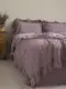 Постельное Белье Вареный Хлопок Limasso Exclusive Violet Лиловый двуспальный евро 200х220см