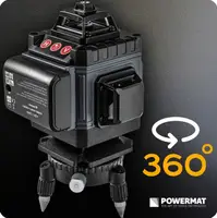 16-строчный лазерный уровень 4D 360° Powermat 40м PM1492 (Польша)