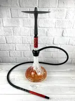 Кальян "Hookah H-15" с красной колбой и алюминиевой шахтой