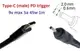 Переходник на 9v (max 5a, 45w) 2.0x0.6(1.0)mm 1m з USB Type-C (male) Power Delivery PD тригер (A class) 1 день гар.