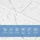 Панель стеновая 3D 700х790х3мм Мраморный квадрат SW-00002262