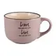 Чашка Milika Love and Live Gray M0420-L349G 560 мл розовая